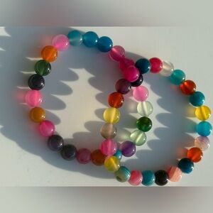Multicolor Beaded Stretch Bracelet (2nd)